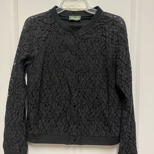 Maude Black Lace Cardigan
